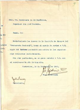 Nota de la Comisión de Ensayos del "Carburante Nacional"