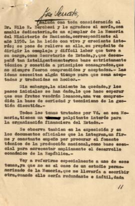 Carta dirigida al Dr. Nilo R. Berchesi