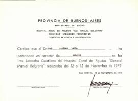 Jornadas Científicas del Hospital Zonal de Agudos "General Manuel Belgrano"
