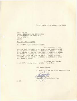 Carta a la Coordinadora Intergremial Interzonal y Cooperativas de Viviendas