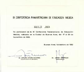 IX Conferencia Panamericana de Educación Médica