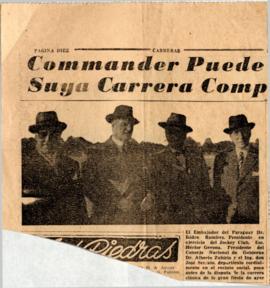 Recorte de diario, sección carreras S/F