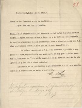 Carta del Sr. C. Ortiz.