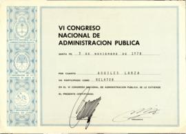 VI Congreso Nacional de Administración Pública