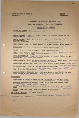 Grupo de Trabajo de Política Económica