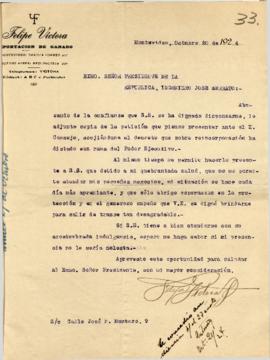 Carta con petición