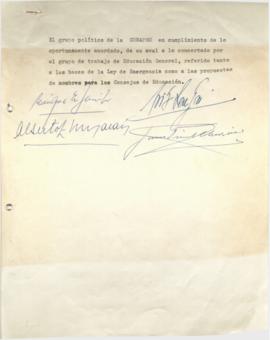 Bases para un proyecto de Ley de Emergencia para la Educación General