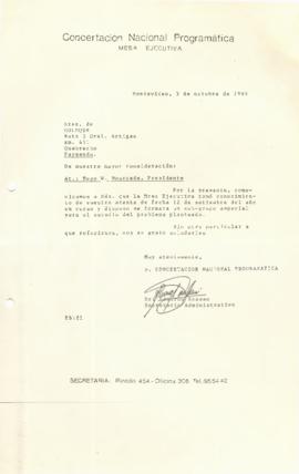 Carta a COLEQUE