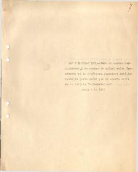 Nota de agradecimiento al Dr. Luis P. Lenguas