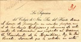 Tarjeta del Colegio de Ntra. Sra. del Huerto